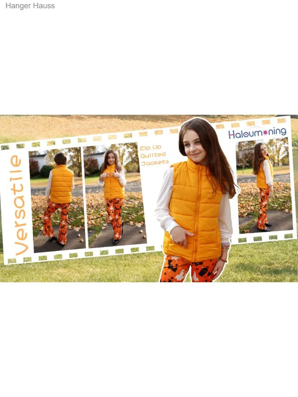 Kids Zip Up Padded Gilet Winter Quilted Vest Sleeveless 100% Polyester